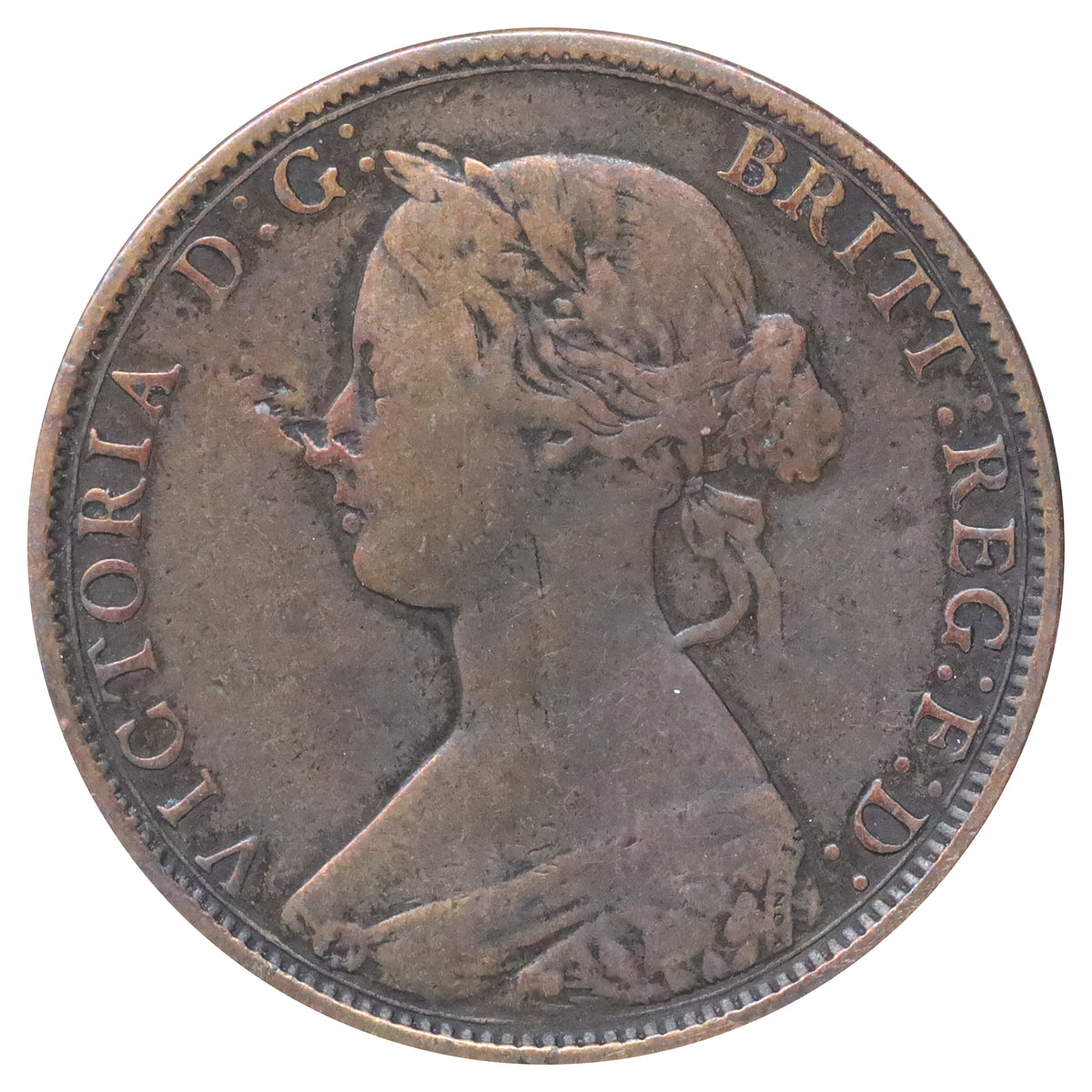 1864 E/F Short 6 New Brunswick 1-cent Fine (F12) Scratched, marks, or impaired