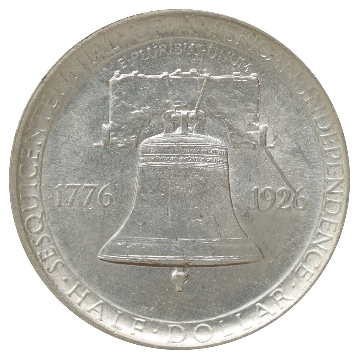 1926 Independence USA Half Dollar Choice BU (MS64) Scratched, marks, or impaired