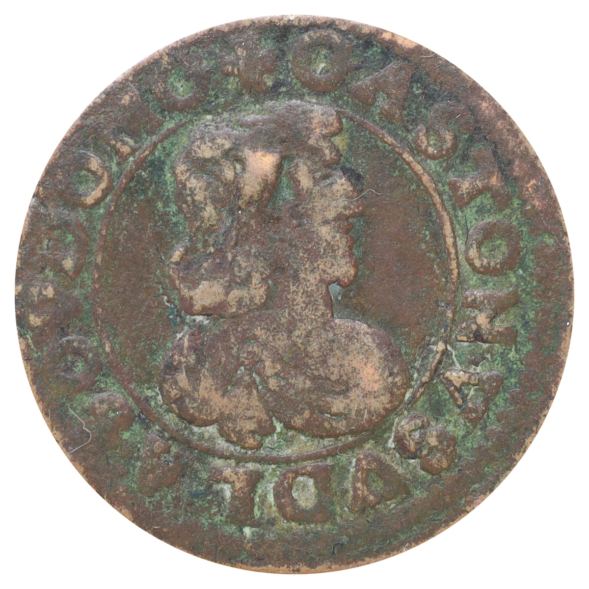 France 1641 Dombes Gaston d'Orleans Double Tournois (DOD)