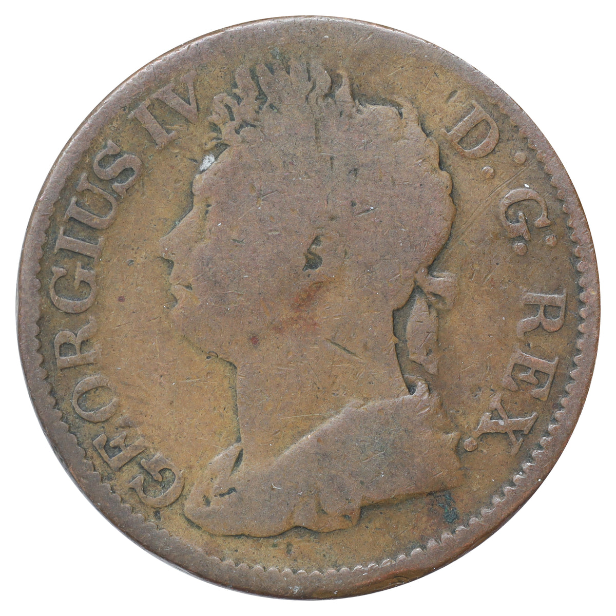 Ireland 1822 Half Penny Good (G4) DOD