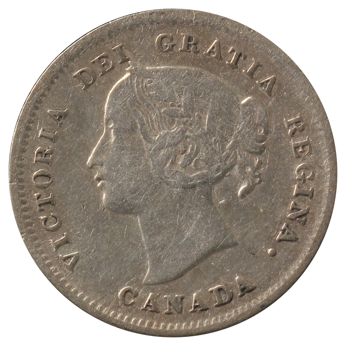 1898 Canada 5-cents Very Fine (VF-20) Scratched
