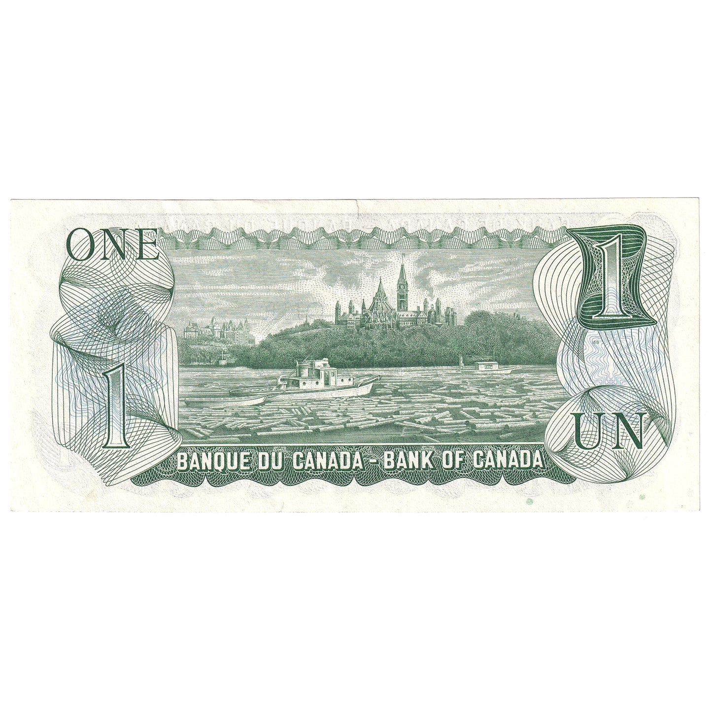 BC-46aA 1973 Canada $1 Lawson-Bouey, *GU, AU (tear)