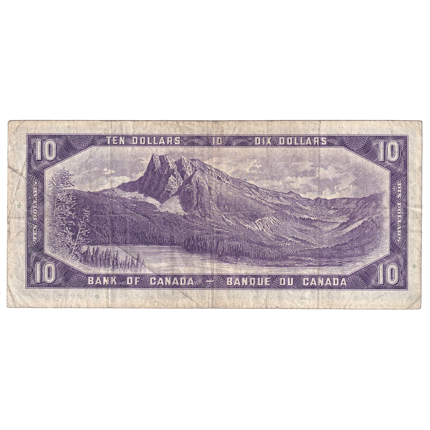 BC-40aA 1954 Canada $10 Beattie-Coyne, *A/D, F (tear)