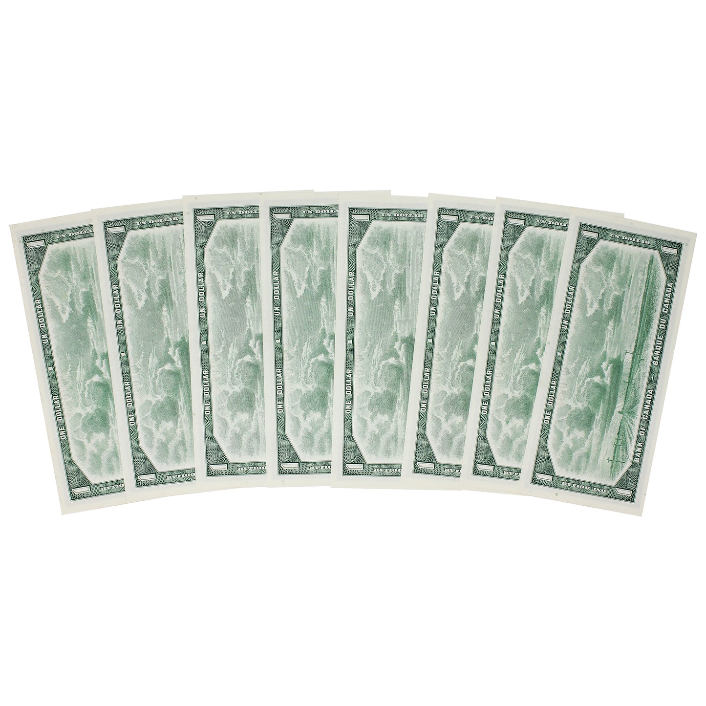 Lot of 8x Sequential BC-37d 1954 Canada $1 Lawson-Bouey, W/F, 8 Pcs.