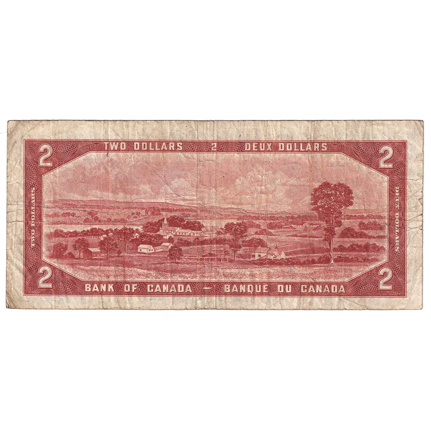 BC-30b 1954 Canada $2 Beattie-Coyne, Devil's Face, G/B, F (writing)