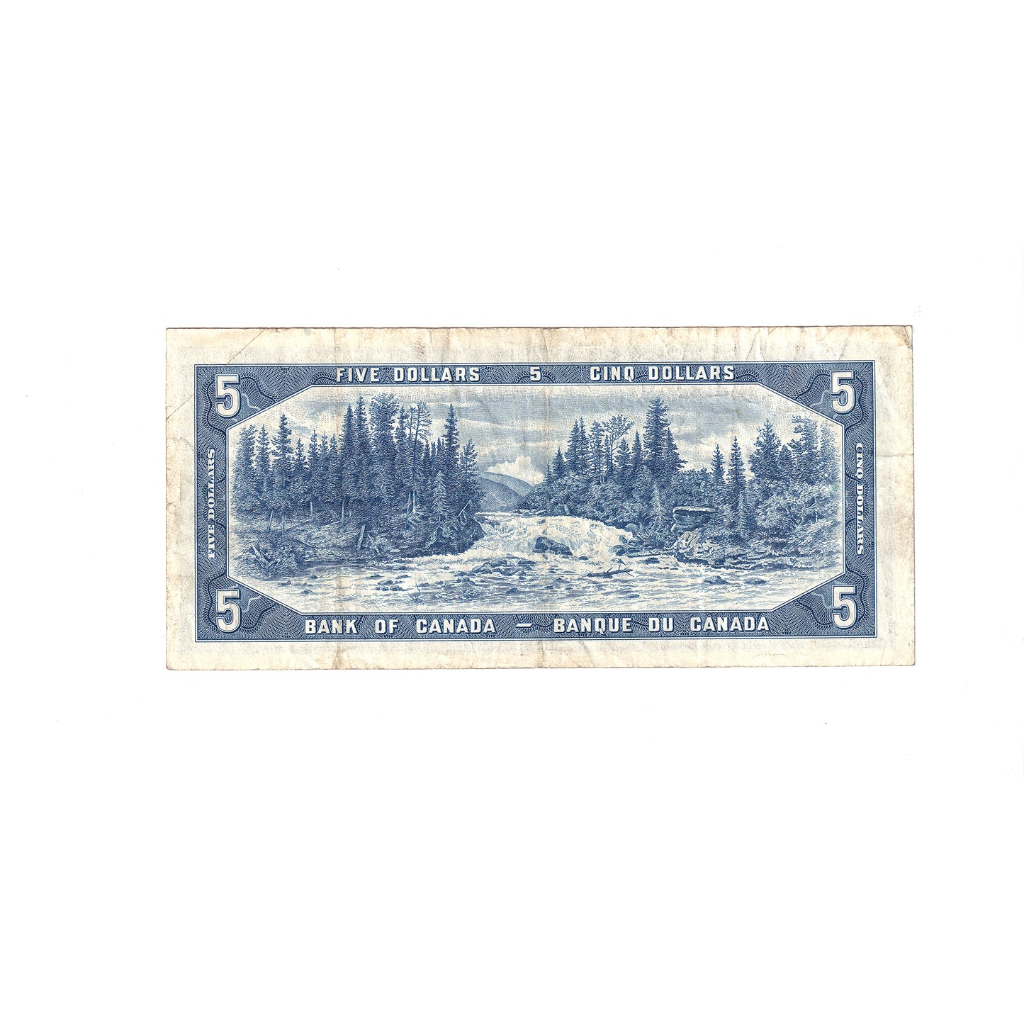 BC-39bA 1954 Canada $5 Beattie-Rasminsky, Replacement, *S/S, VF