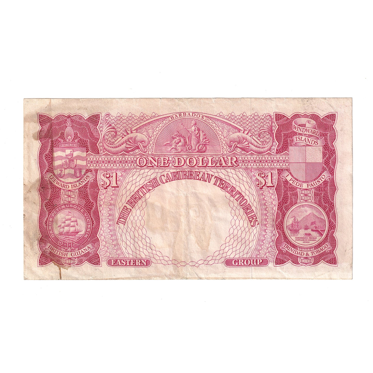 British Caribbean Territories 1956 1 Dollar Note, EF-AU