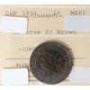 1884 Obv. 2 Canada 1-cent ICCS Certified MS60 Toned