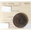 1898H Canada 1-cent ICCS Certified MS60 Brown