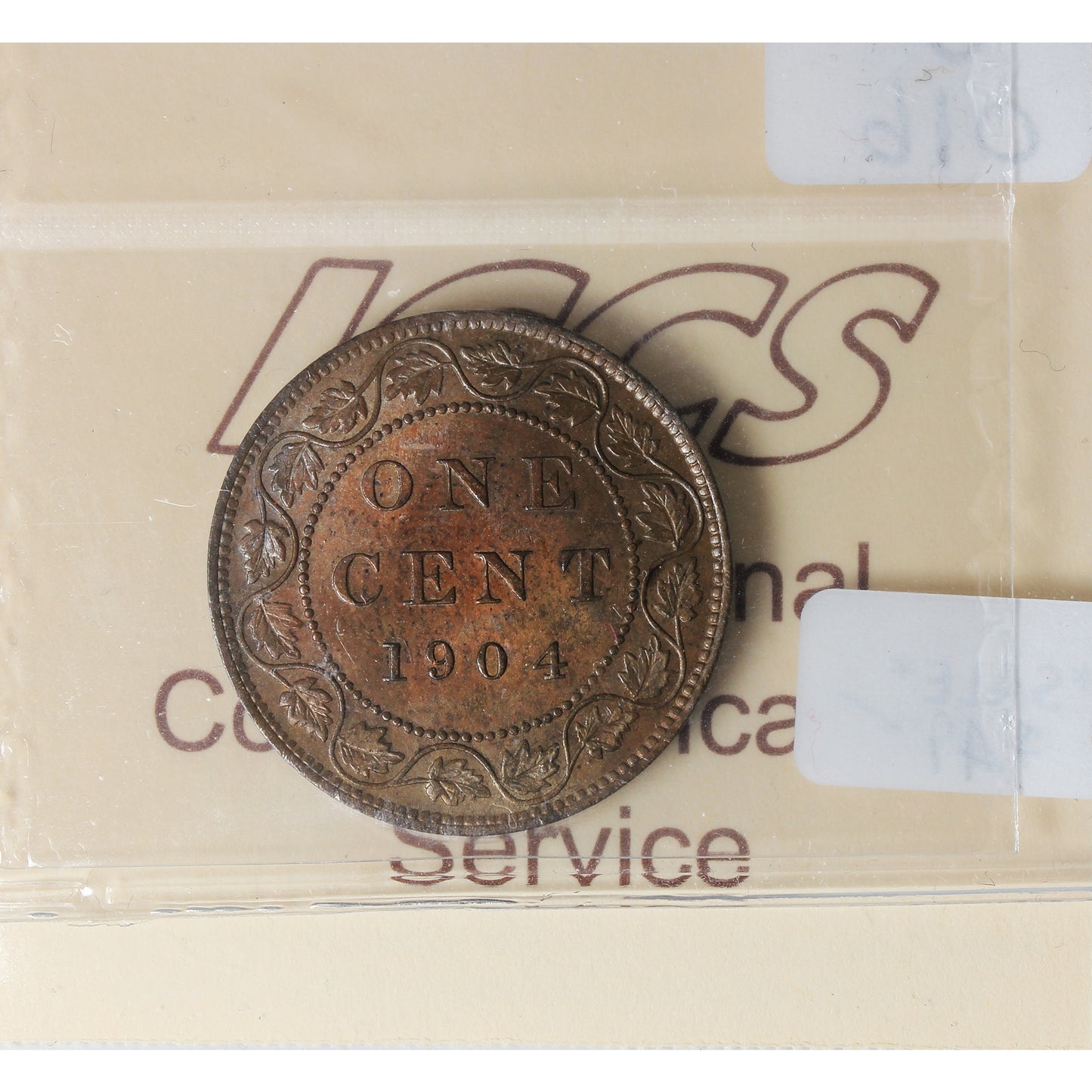 1904 Canada 1-cent ICCS Certified MS62 Lustrous Brown