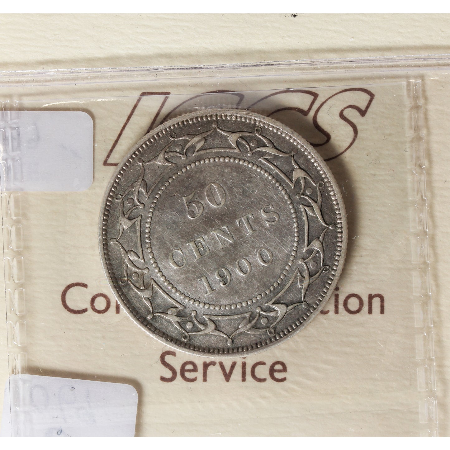 1900 Newfoundland 50-cents ICCS Certified EF40 Lightly Cleaned