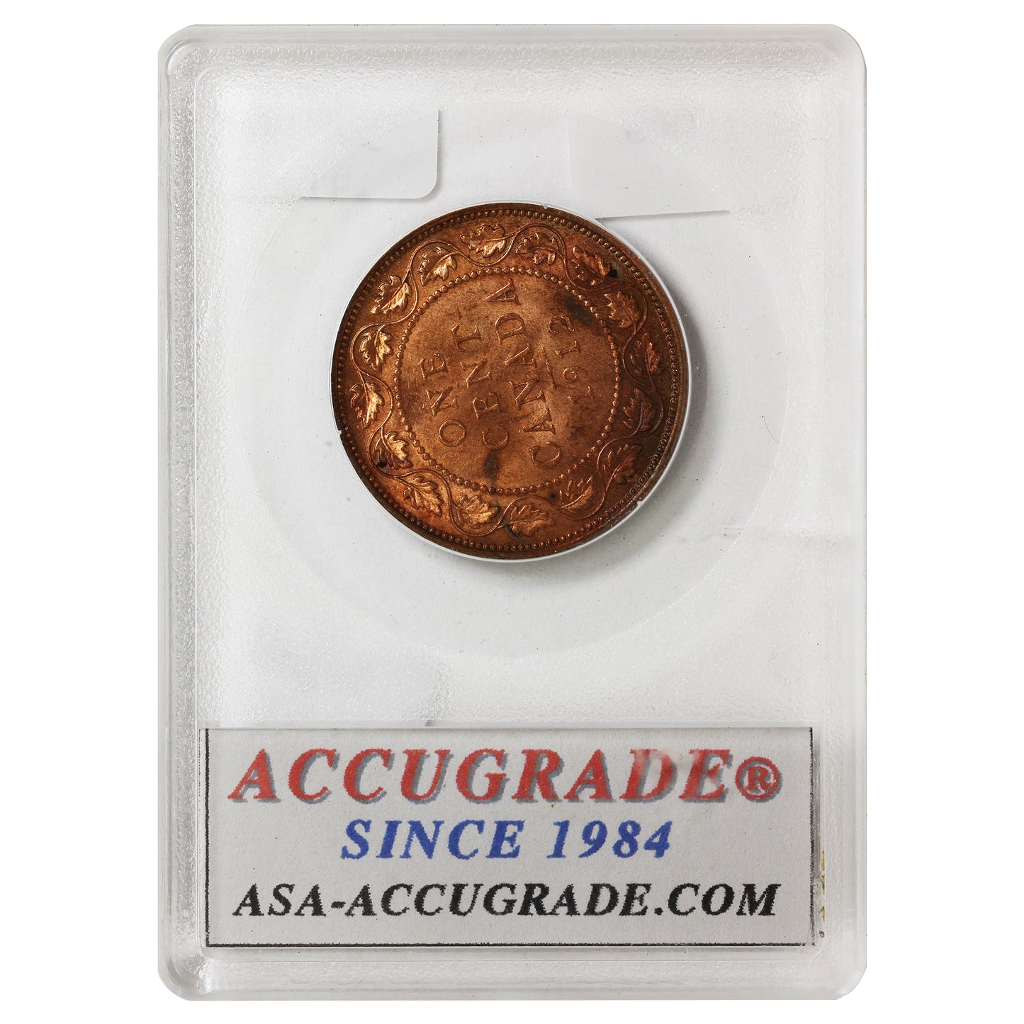 1912 Canada 1-cent ACG Cert MS63 Red