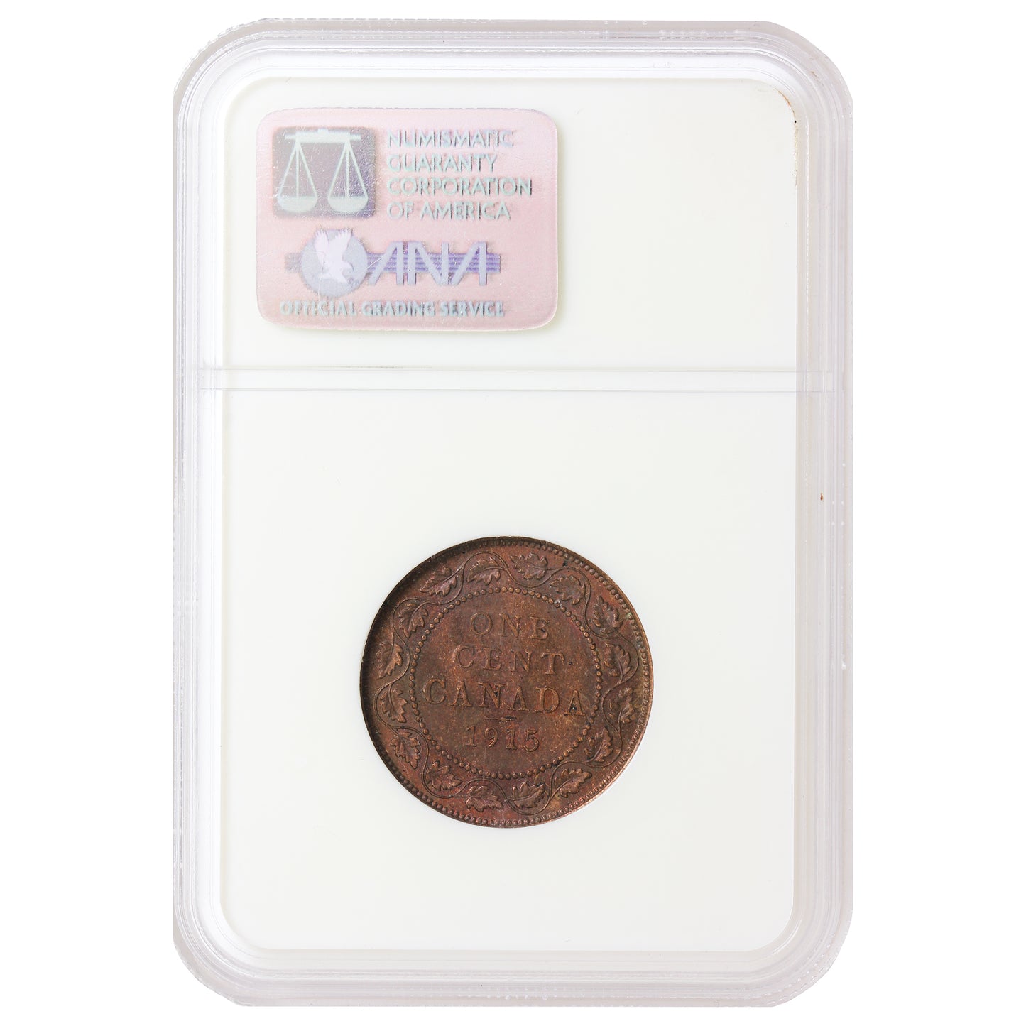 1915 Canada 1-cent NGC Certified MS63 Red and Brown