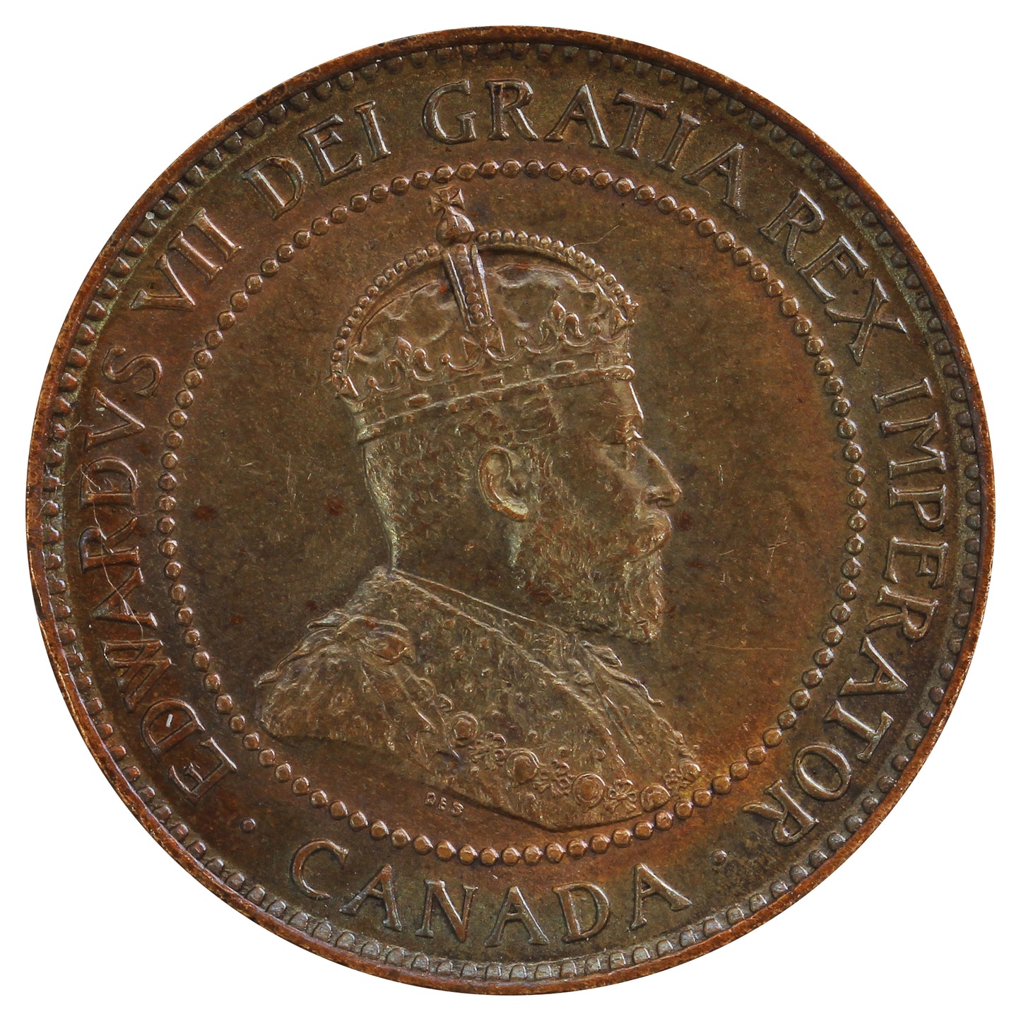 1902 Canada 1-cent UNC (MS60) Cleaned