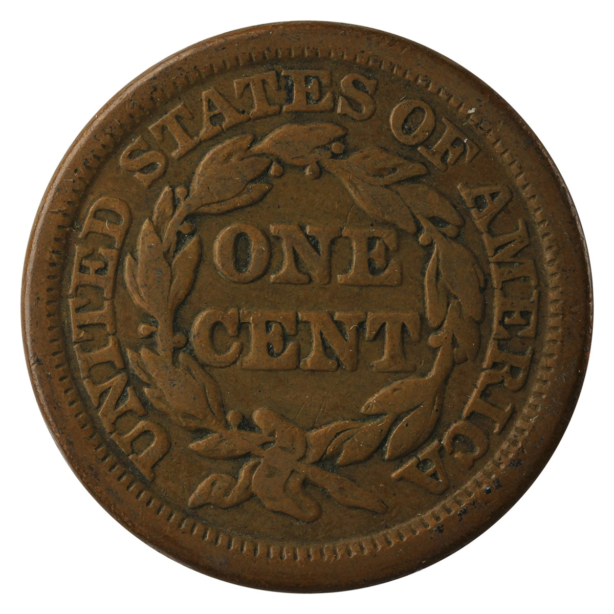 1848 USA Cent F-VF (F15)