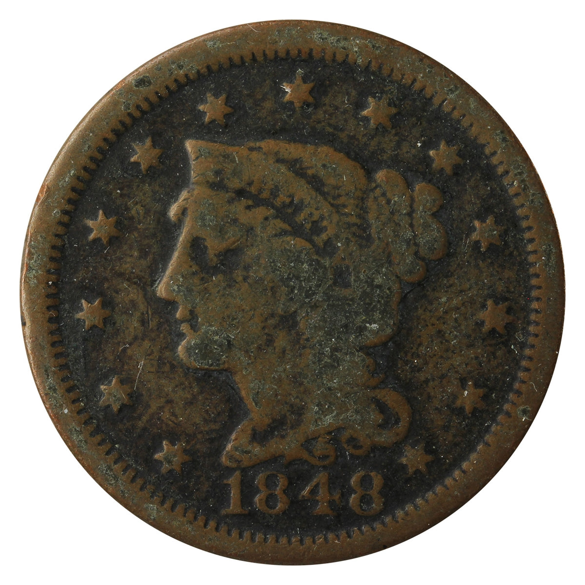 1848 USA Cent G-VG (G-6)