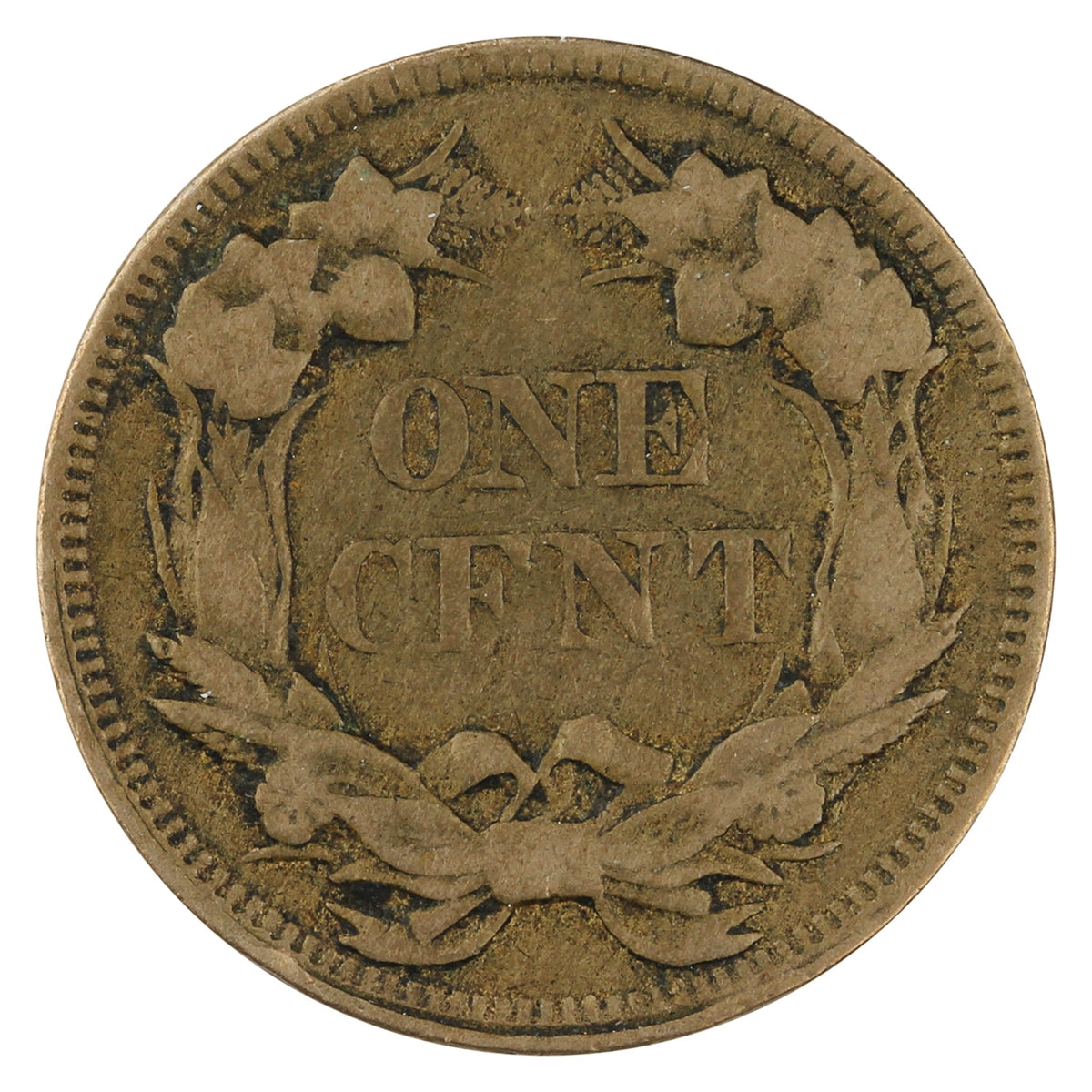 1858 Large Letters USA Cent Very Fine (VF20) $