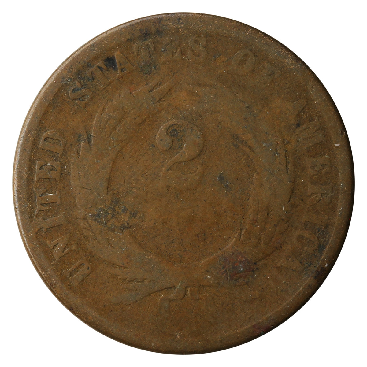 1865 USA 2 Cents About Good (AG3)