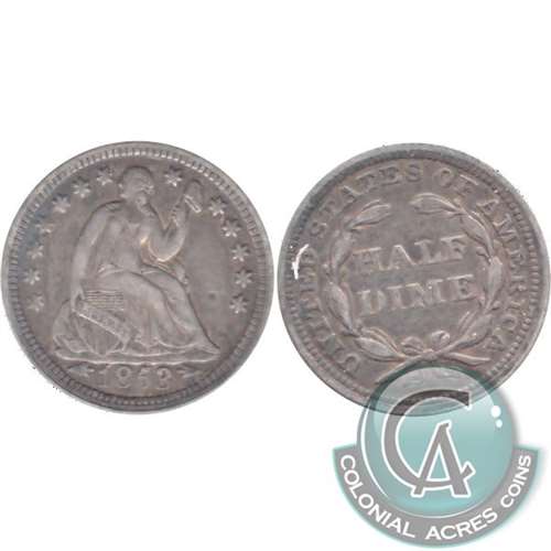 1853 Arrows USA Half Dime VF-EF (VF30) $