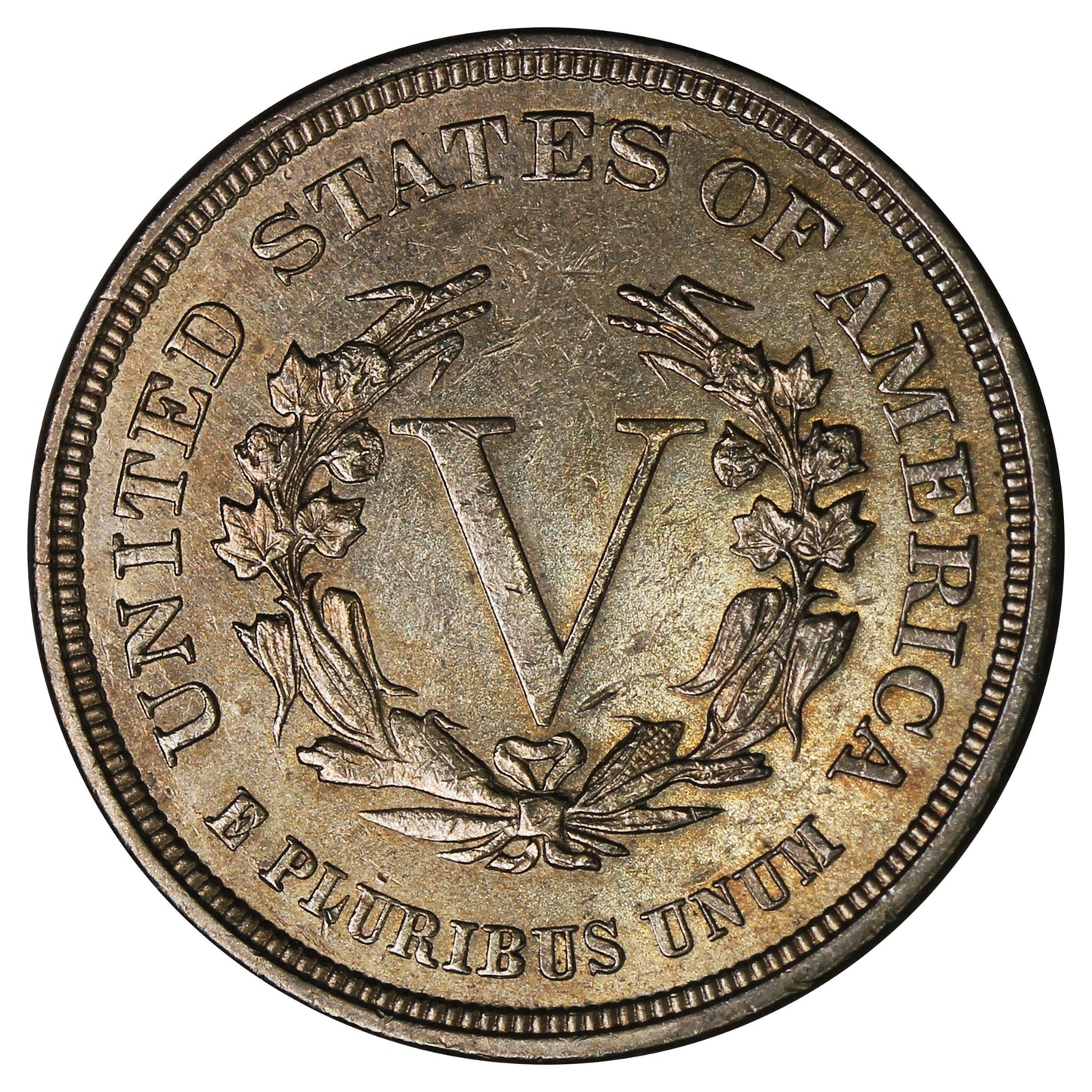1883 No Cents USA Nickel UNC+ (MS62)