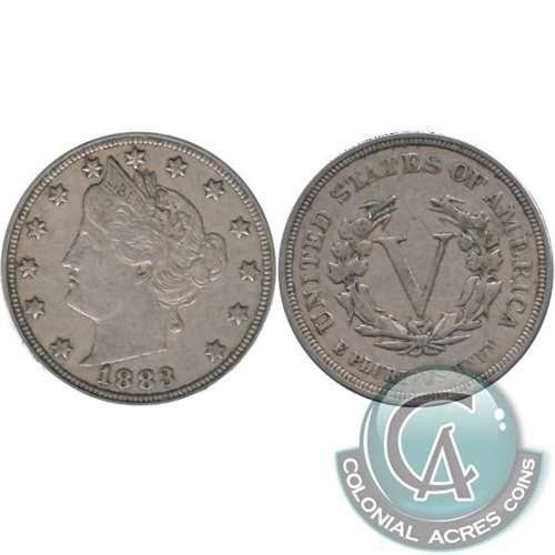 1883 With Cents USA Nickel Extra Fine (EF40) $