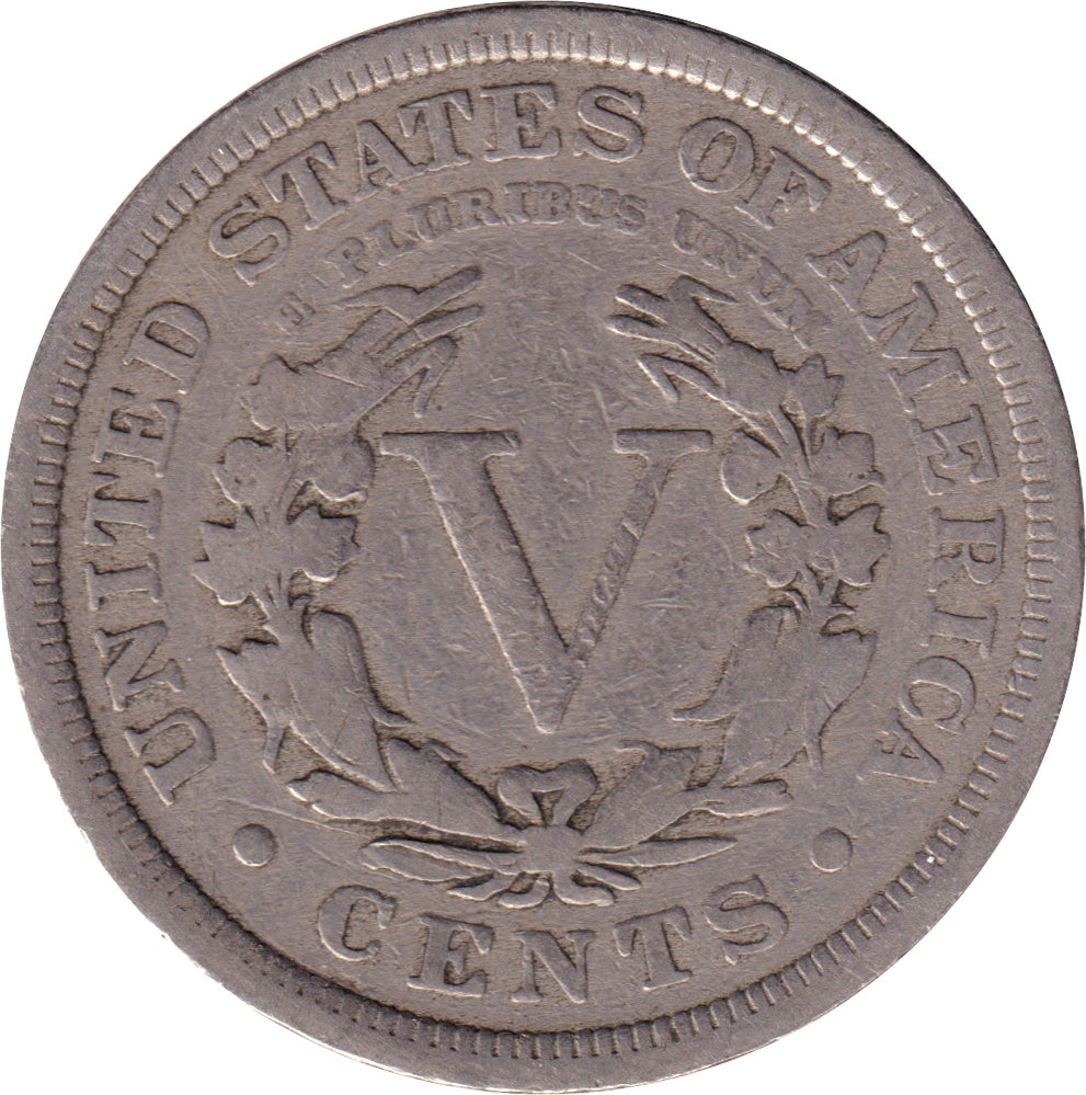 1907 USA Nickel Very Good (VG8)