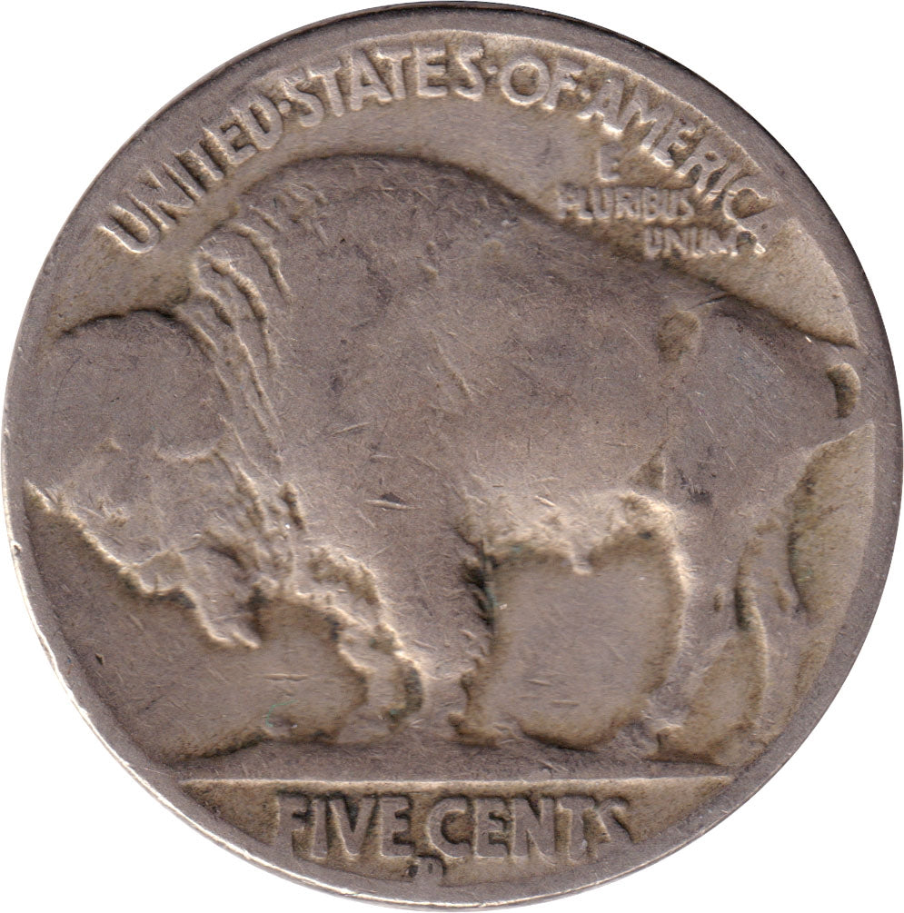1934 D USA Nickel Fine (F12)