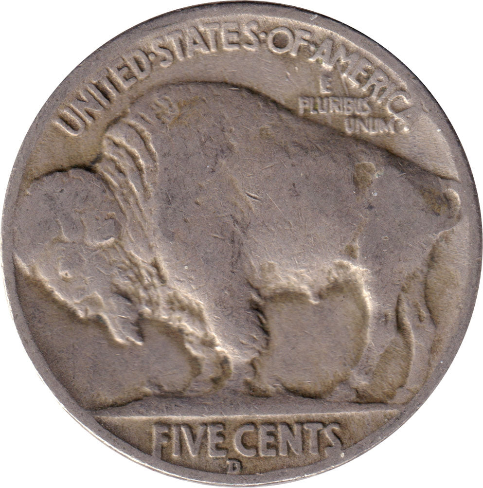 1936 D USA Nickel Fine (F12)