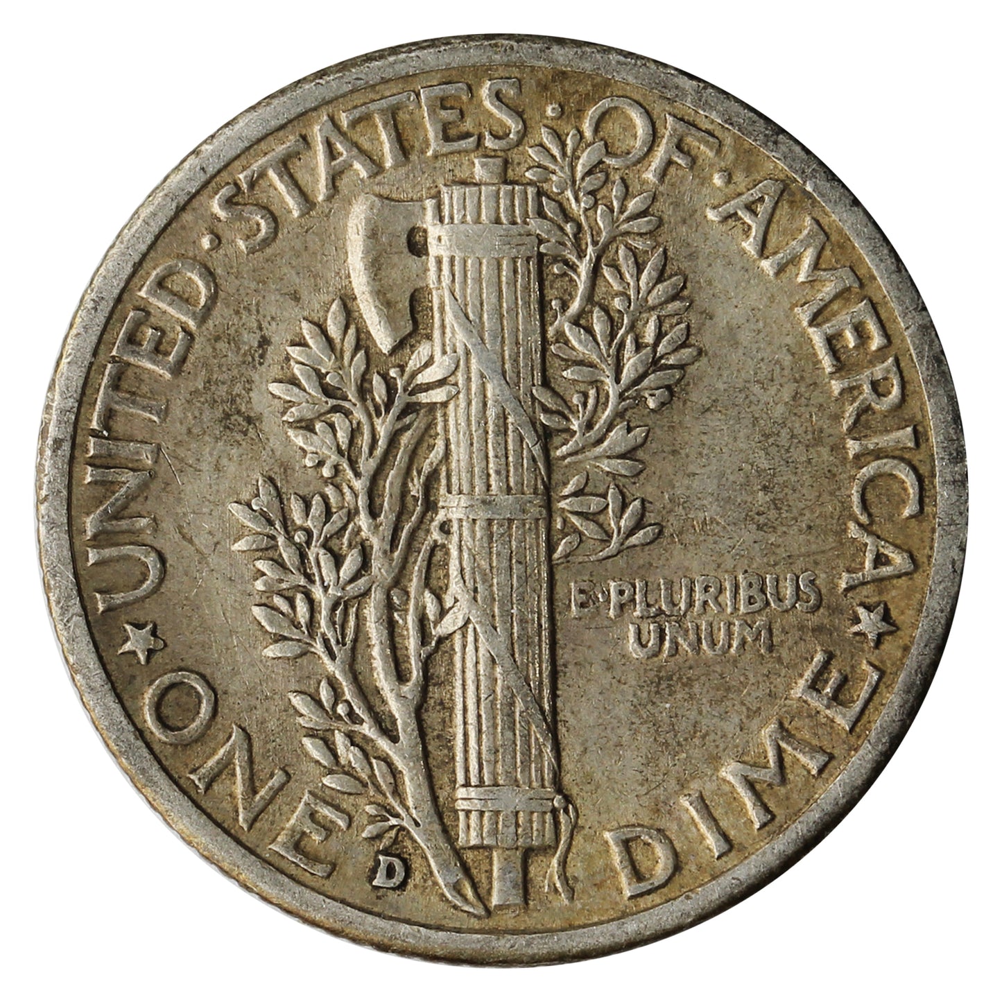 1944 D USA Dime Extra Fine (EF40)