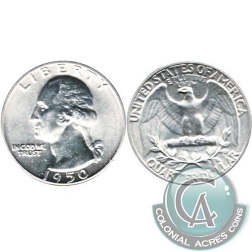 1950 USA Quarter Gem Brilliant Uncirculated (MS65)