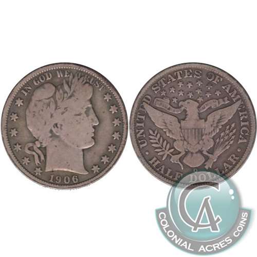 1906 O USA Half Dollar VG-F (VG10)