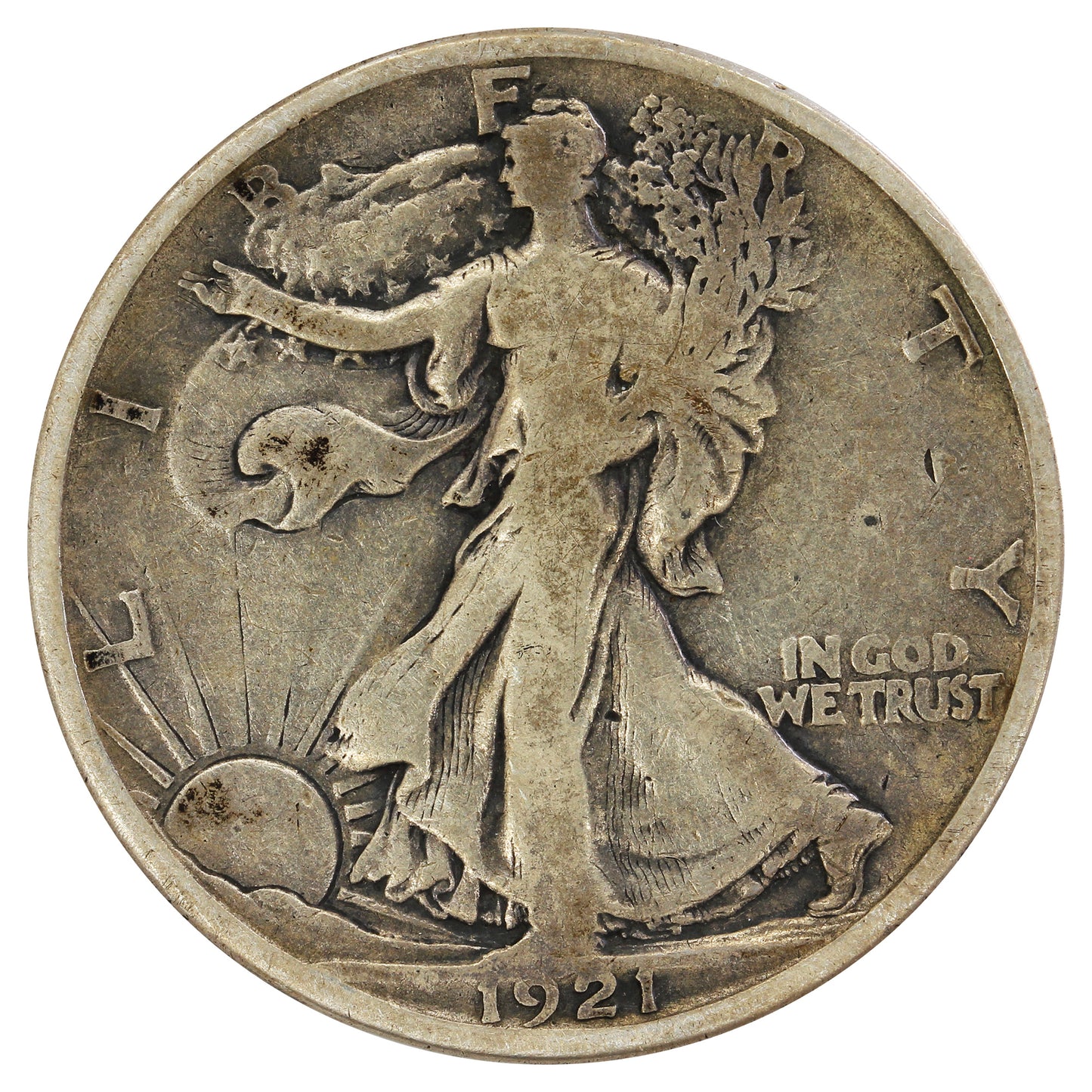 1921 S USA Half Dollar G-VG (G6) $