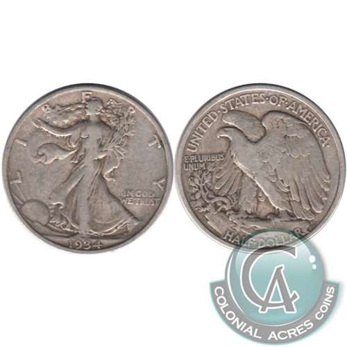 1934 USA Half Dollar Very Fine (VF20)