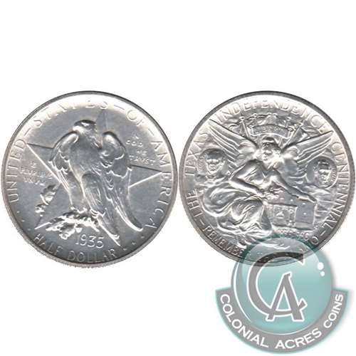 1935 Texas Independance Centennial USA Half Dollar Choice BU (MS64) $