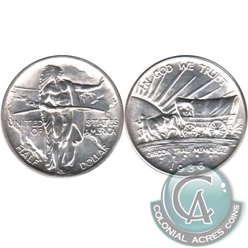 1936 Oregon Trail Memorial USA Half Dollar Choice BU (MS64) $