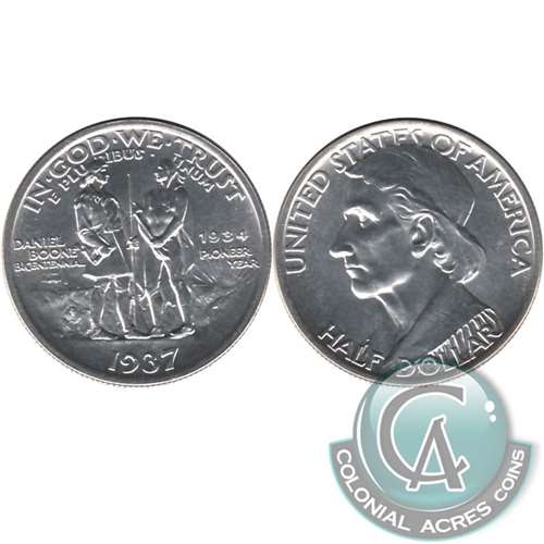 1937 Daniel Boone Bicentennial USA Half Dollar UNC+ (MS62) $