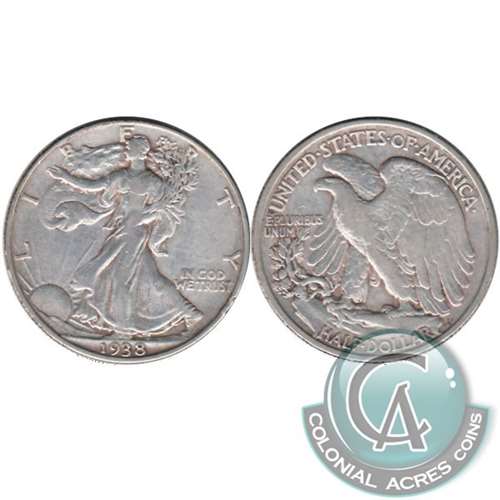 1938 USA Half Dollar VF-EF (VF30)