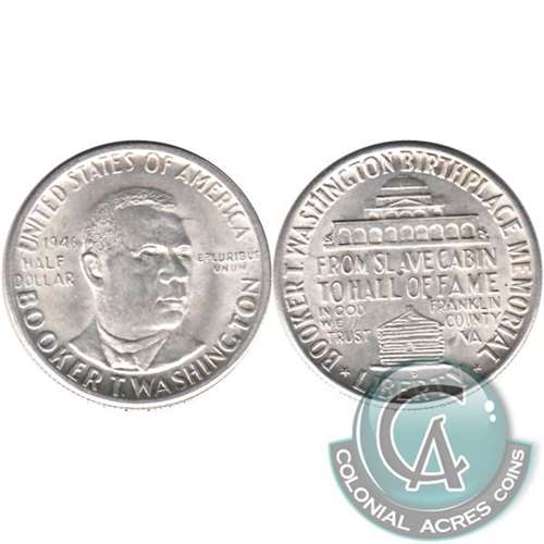 1946 D Booker T. Washington USA Half Dollar UNC+ (MS62)