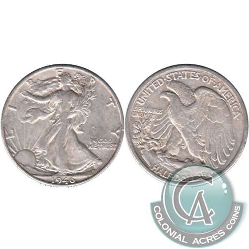 1946 D USA Half Dollar VF-EF (VF30)