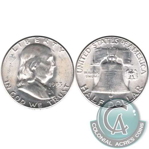 1953 S USA Half Dollar Brilliant Uncirculated (MS63)