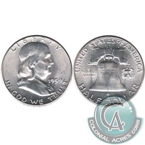 1959 USA Half Dollar Choice Brilliant Uncirculated (MS64)