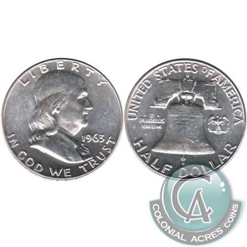 1963 D USA Half Dollar Brilliant Uncirculated (MS63)