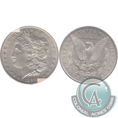 1889 S USA Dollar Almost Uncirculated (AU50) $