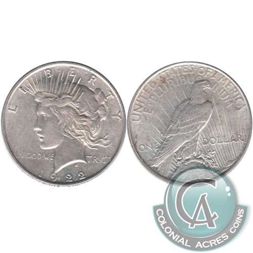 1922 D USA Dollar EF-AU (EF45)