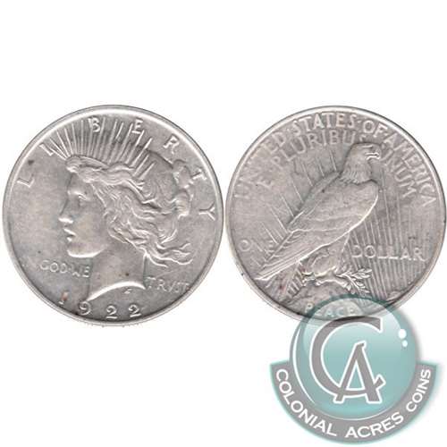 1922 D USA Dollar Extra Fine (EF40)