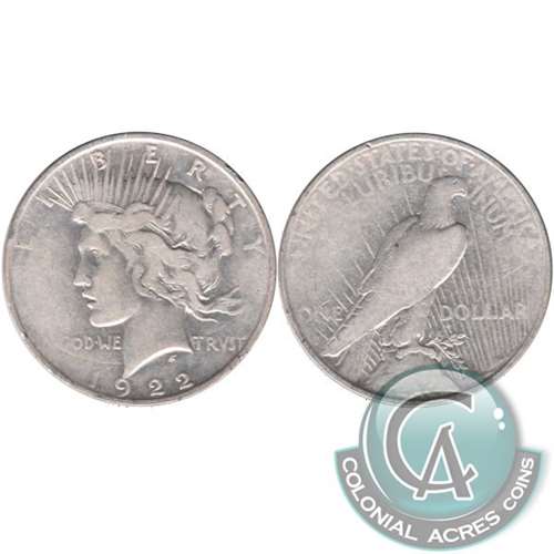 1922 D USA Dollar VG-F (VG10)