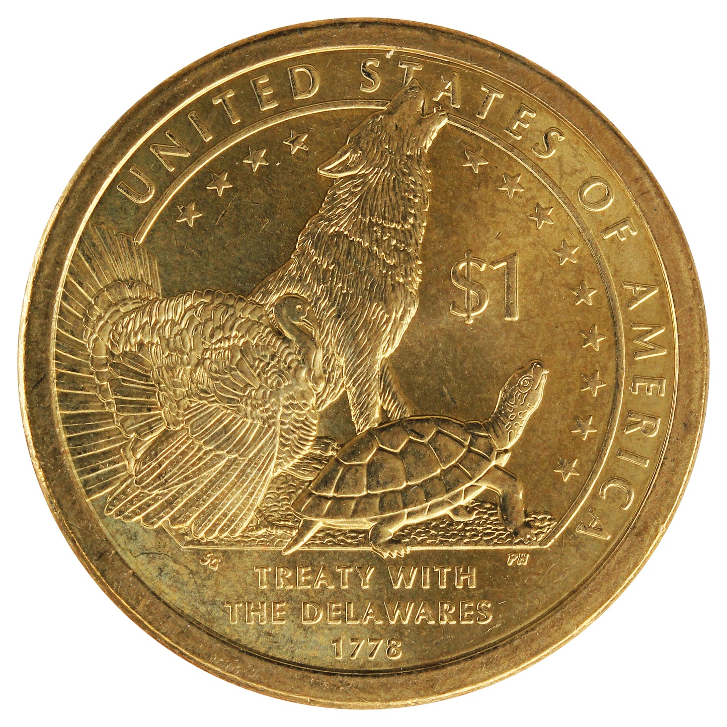 2013 P Native American USA Dollar Brilliant Uncirculated (MS63)