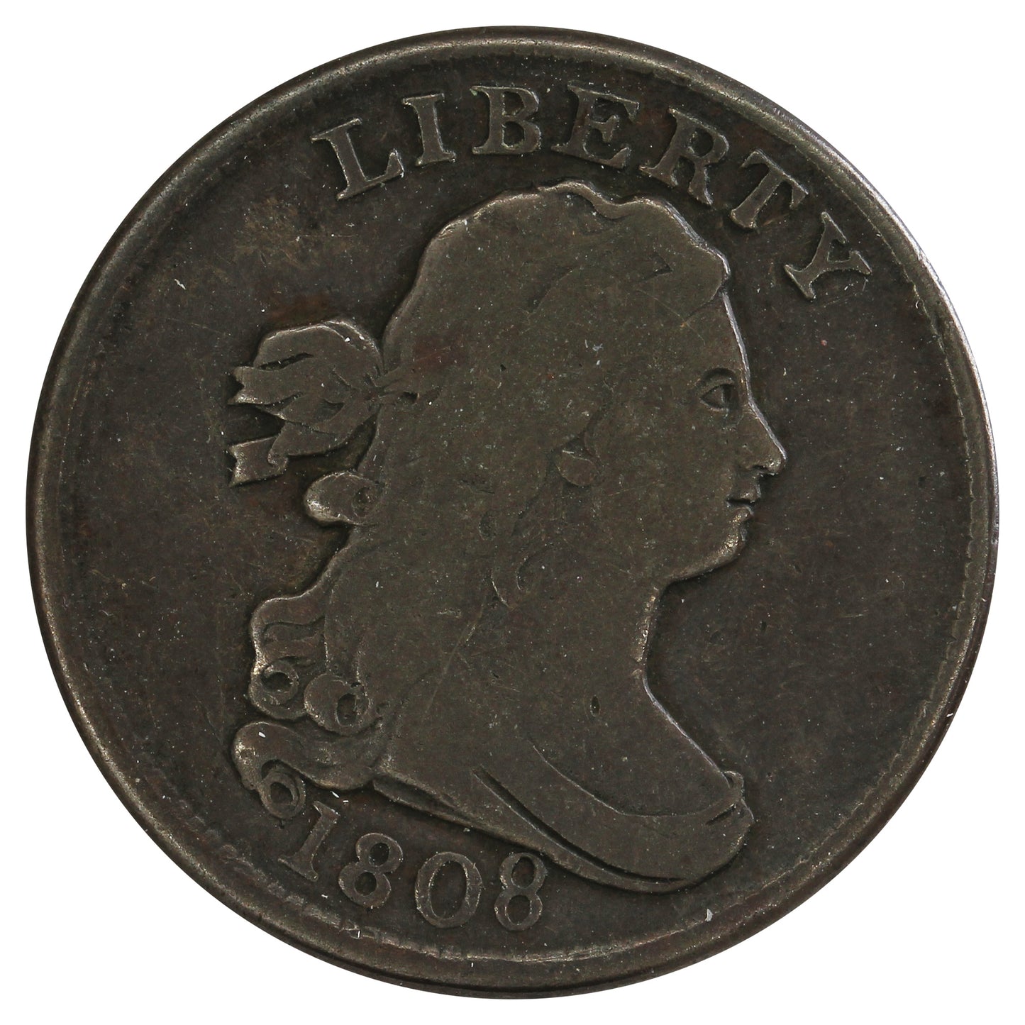 1808 USA Half Cent Fine (F12) $