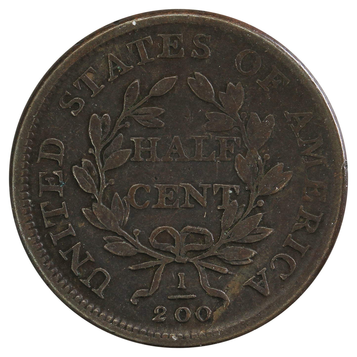 1808 USA Half Cent Fine (F12) $