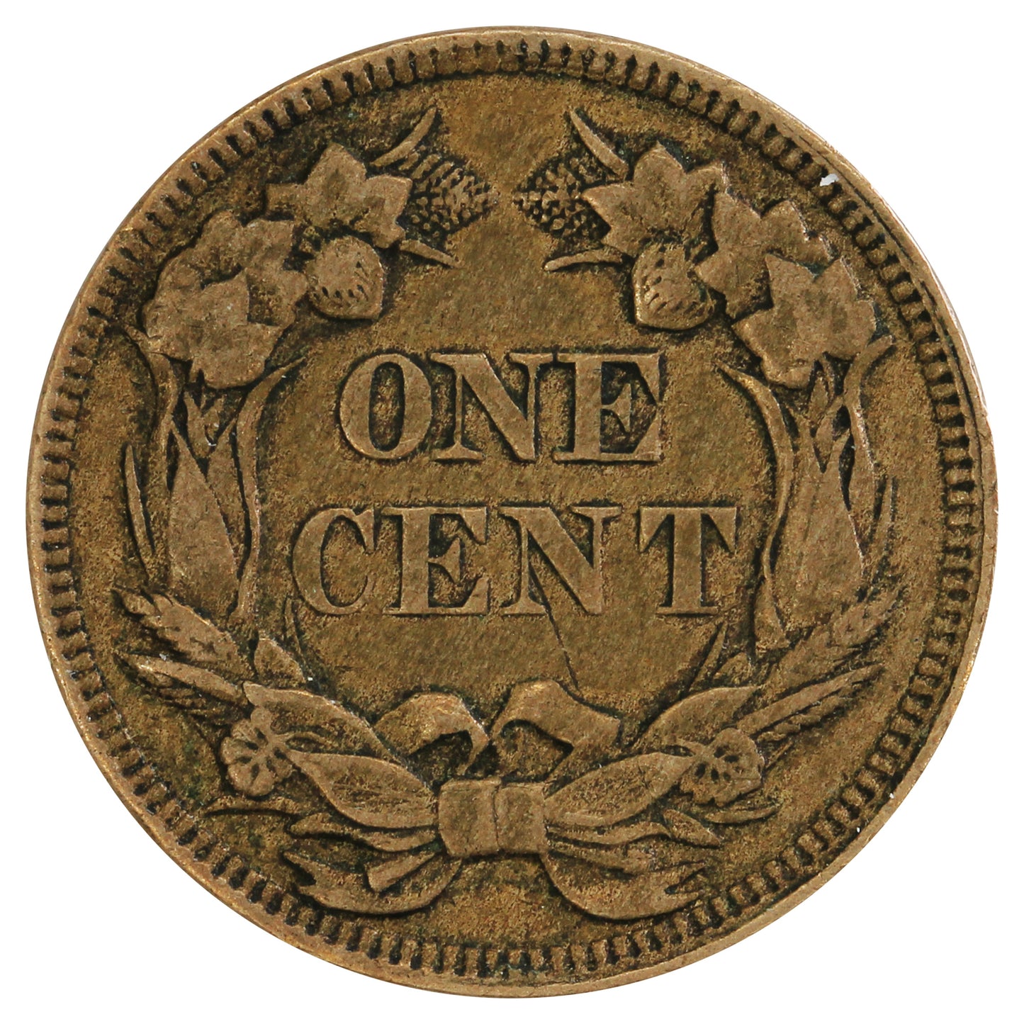 1858 Large Letters USA Cent Extra Fine (EF40) $